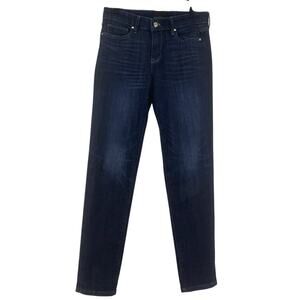 White House Black Market Mid-Rise Girlfriend Everyday Soft Jeans Sz 2